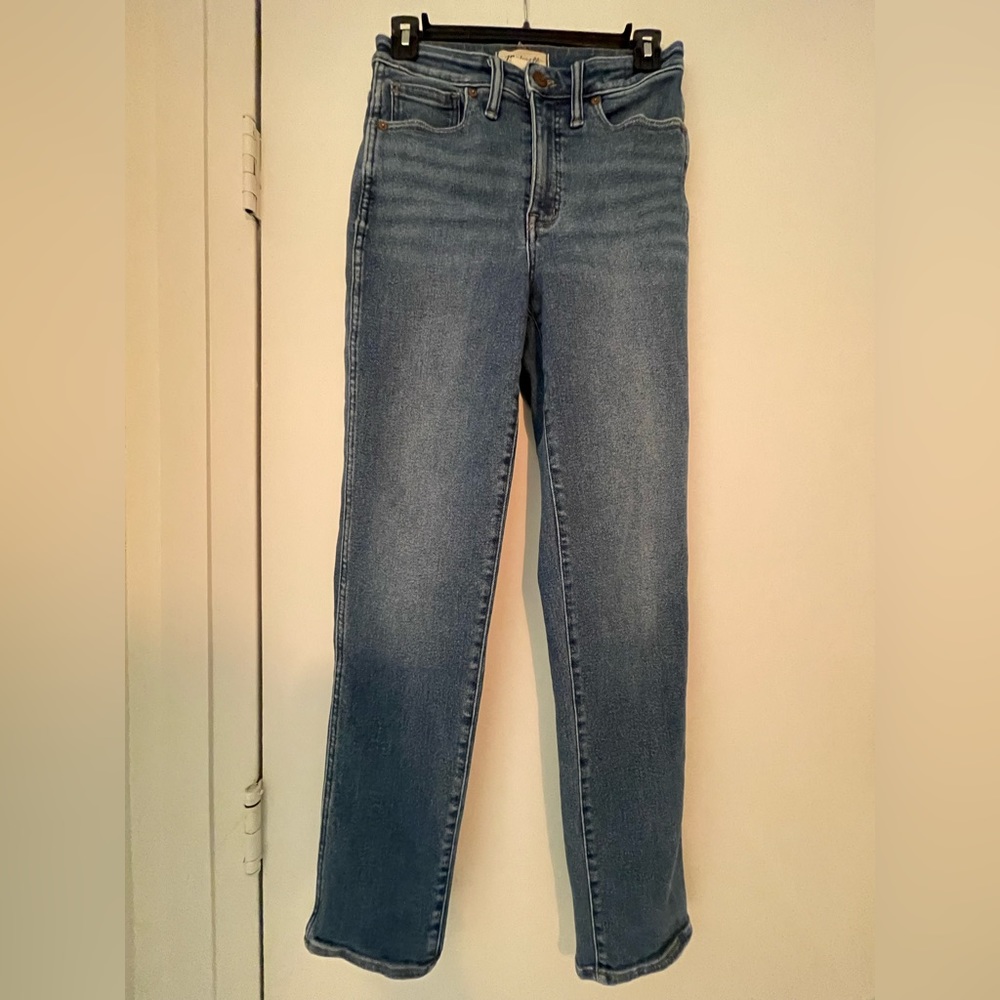 Madewell Tall curvy stovepipe Jean in leaside wash size 26